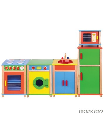 Colourful 5 Piece Kitchen Set  