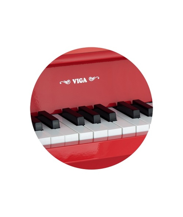 18 Key Piano - Red