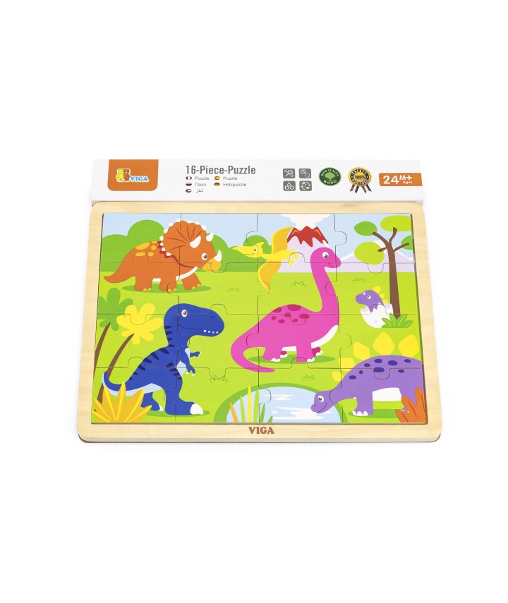 16pcs Puzzle - Dinosaur