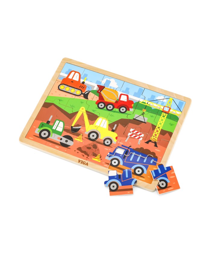 24 Piece Puzzle - Construction Vehicle