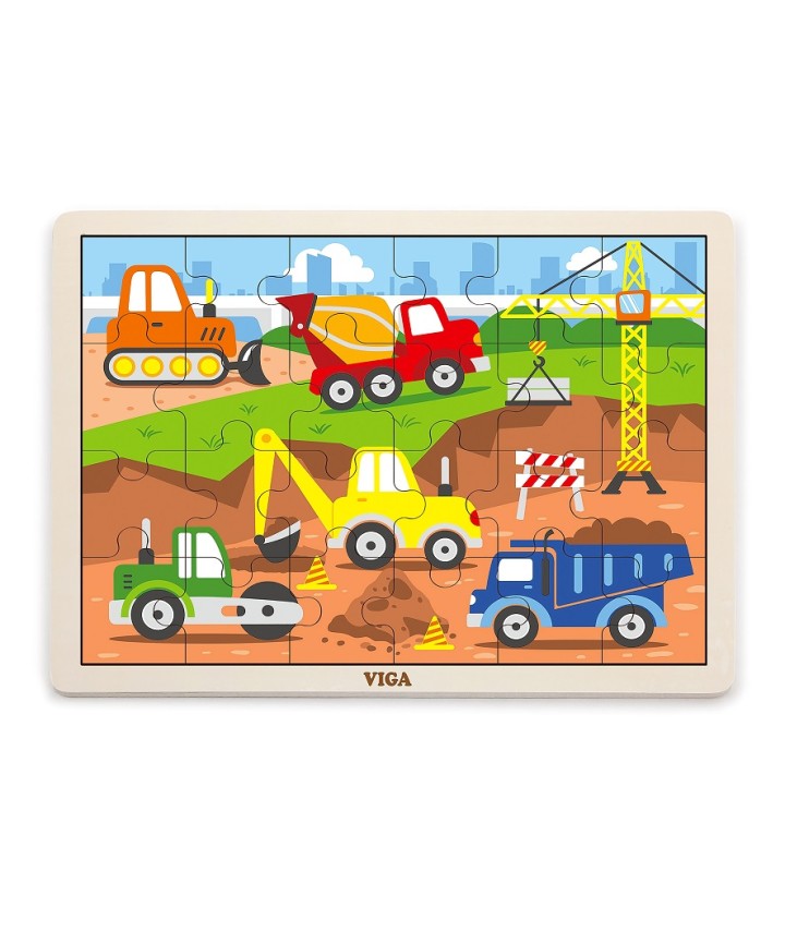 24 Piece Puzzle - Construction Vehicle