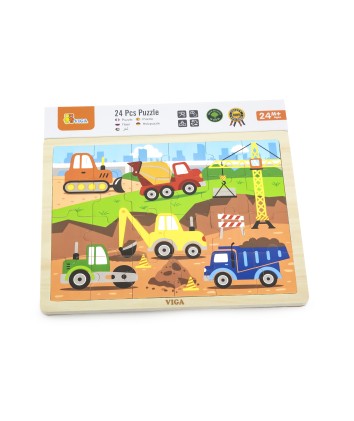 24 Piece Puzzle - Construction Vehicle