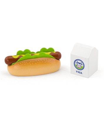 Hot Dog with Milk Play Set