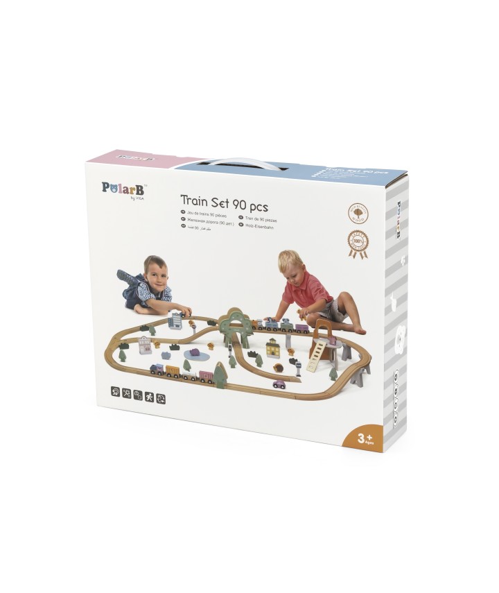 90 Piece Train Set - PolarB