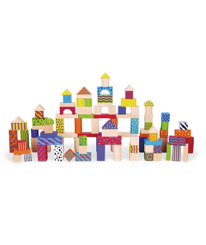 Wooden Blocks - 100pcs