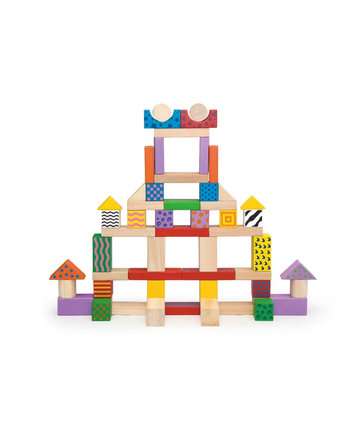 Wooden Blocks - 100pcs