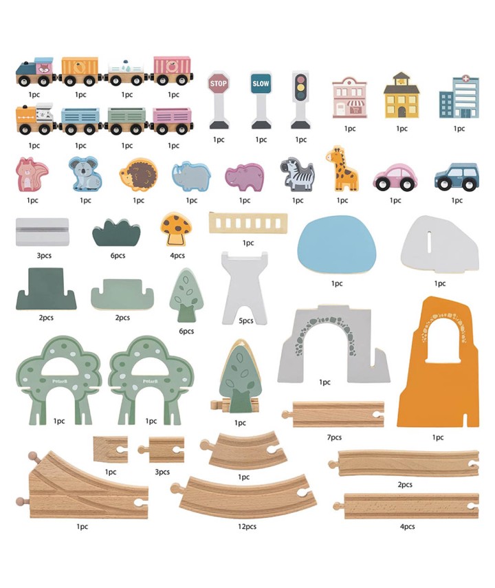 90 Piece Train Set - PolarB