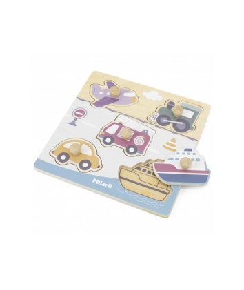 Flat Puzzle - 5pcs  - Transport 