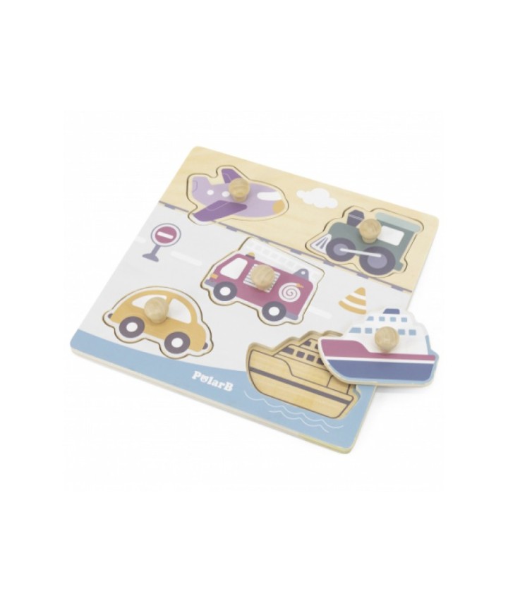 Flat Puzzle - 5pcs  - Transport 