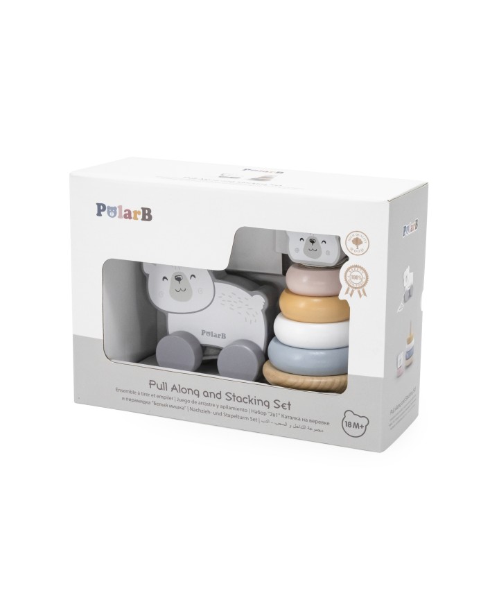 Pull-Along and Stacking Set - Polar Bear - PolarB