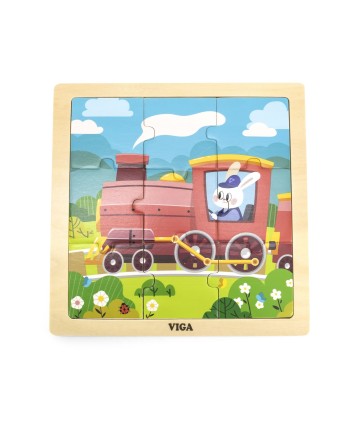 9 Piece Puzzle - Train