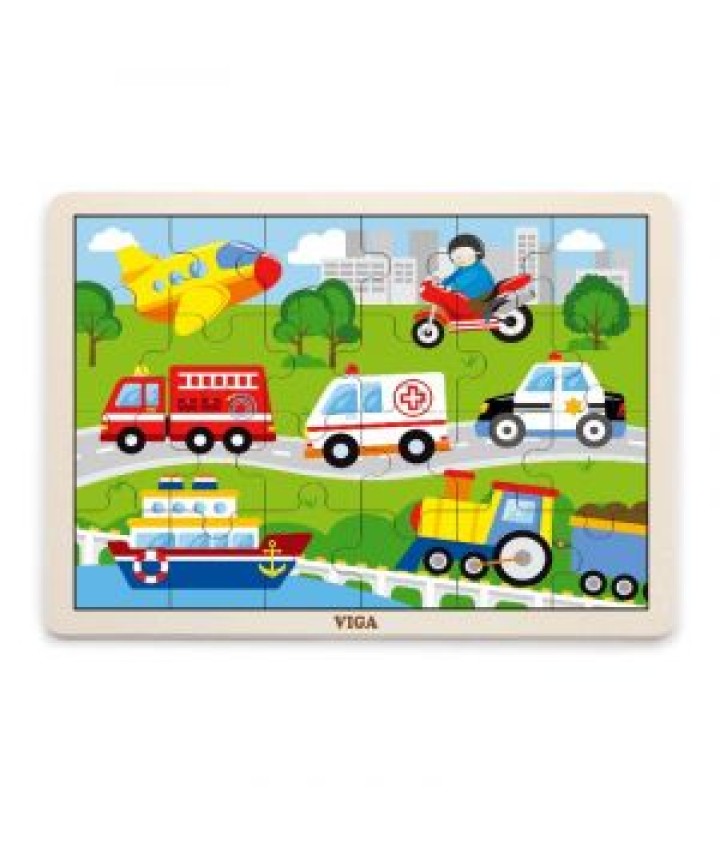 24 Piece Puzzle - Vehicles