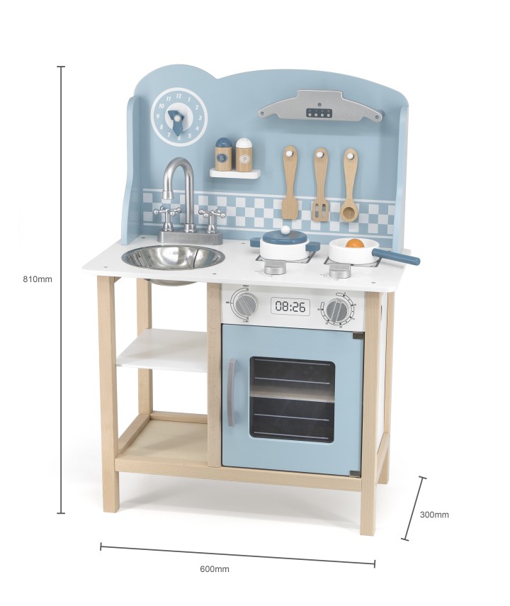 Blue Kitchen with Accessories