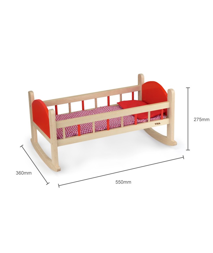 Wooden Doll Cradle