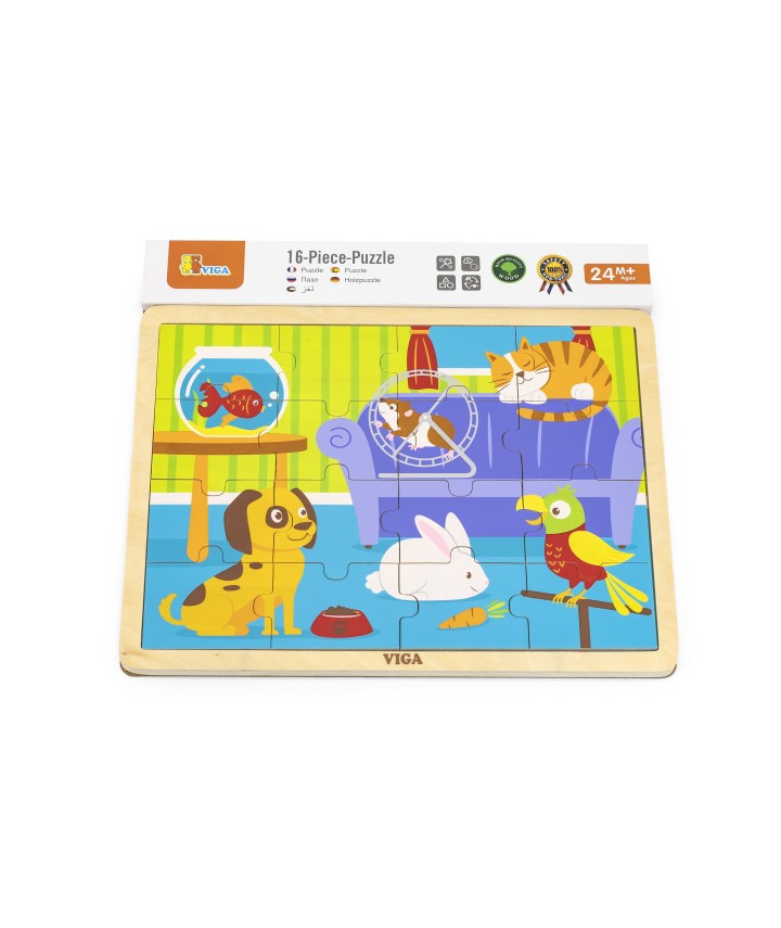 16pcs Puzzle - Pets