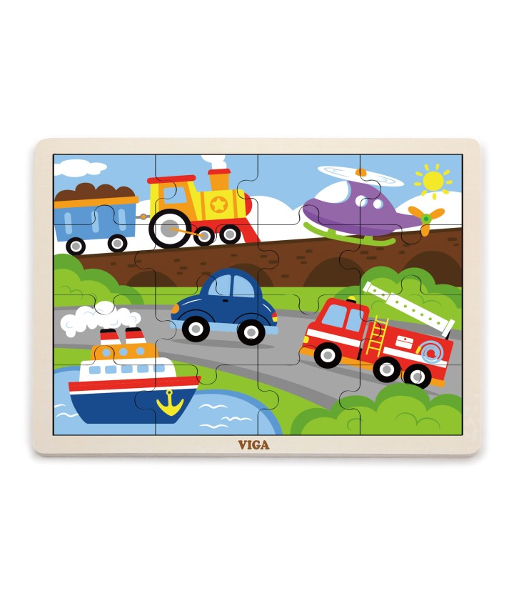 16pcs Puzzle - Transportation