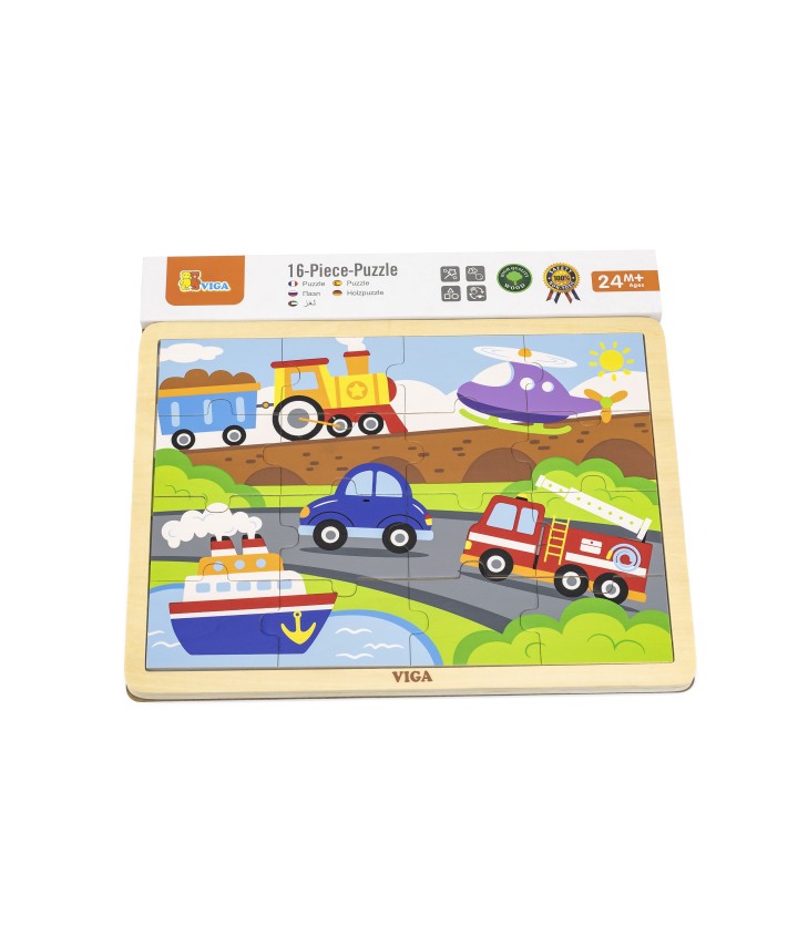 16pcs Puzzle - Transportation