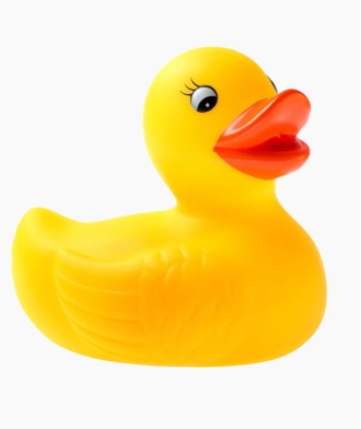 Orange rubber ducky