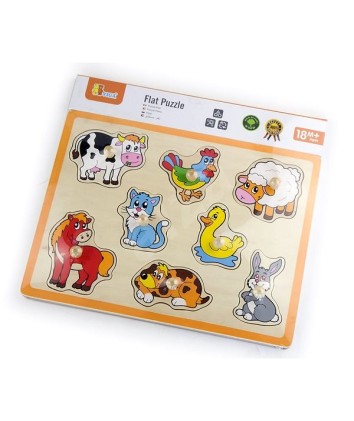 Flat Puzzle - Farm Animals 