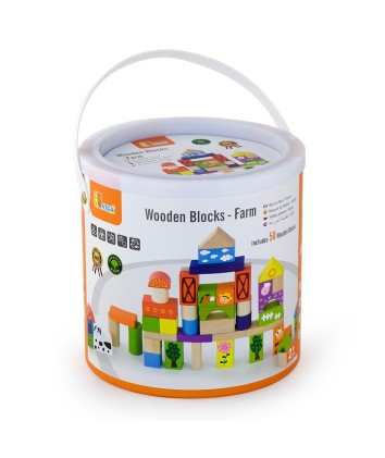 50 Piece Building Blocks - Farm 