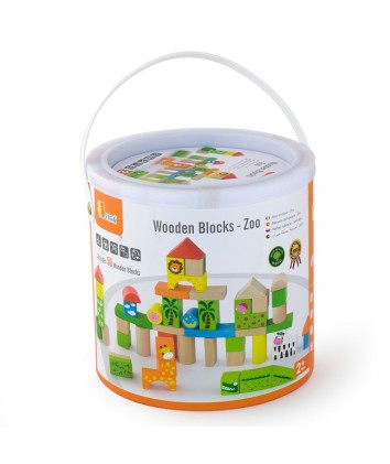 50 Piece Building Blocks - Zoo