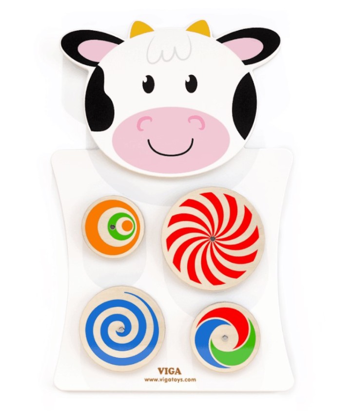 Wall Toy Cow - Turning Patterns