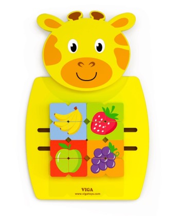 Wall Toy Giraffe - Mosaic Fruits