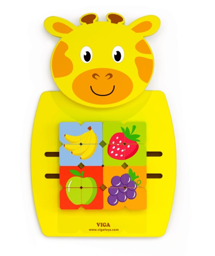 Wall Toy Giraffe - Mosaic Fruits