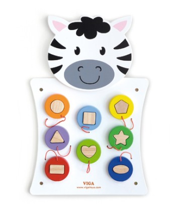 Wall Toy Zebra - Match Shapes