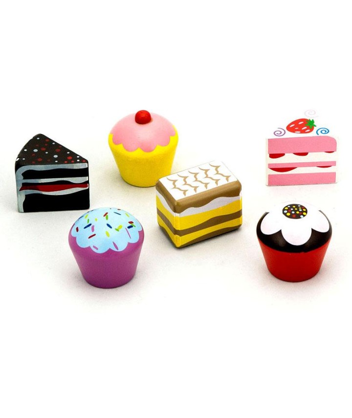 6 Piece Colourful Cake Set