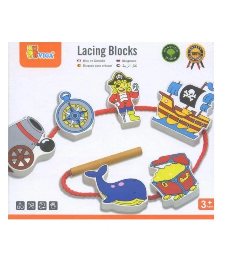 Lacing Blocks - Pirate 