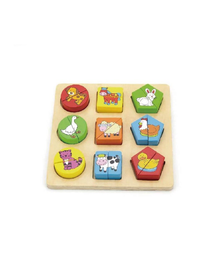 Shape Block Puzzle - Animals